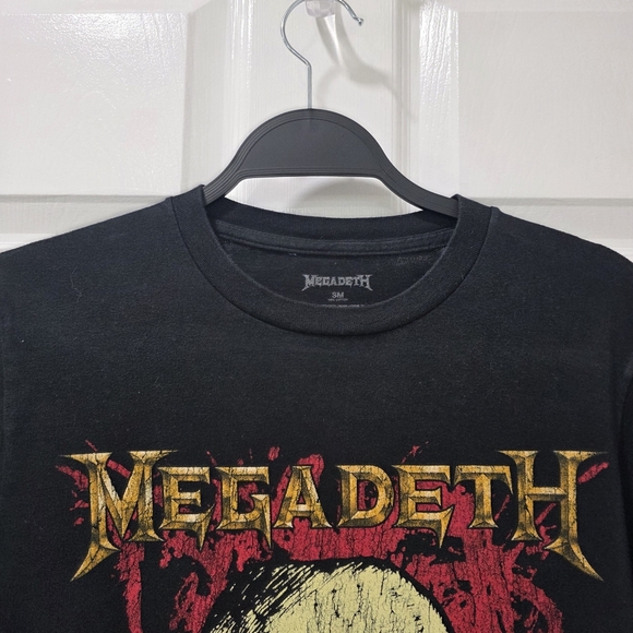 Megadeth Vic Rattlehead Black Short Sleeve Graphic TShirt Size S/M - Picture 4 of 11